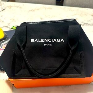 Balenciaga Canvas Logo Tote Almost New